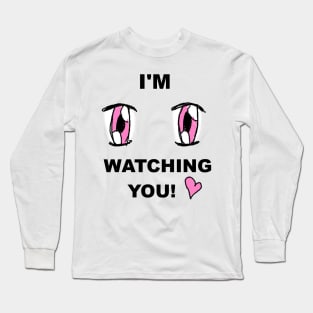 Kiyoteru Tanaka's "Watching You" Shirt Nicoserial Long Sleeve T-Shirt